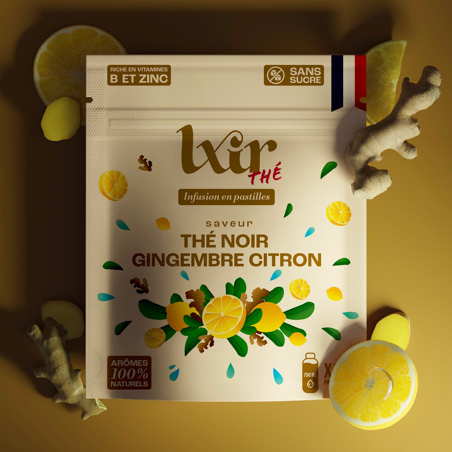 Sachet de 12 LXIR Thé Citron - Gingembre