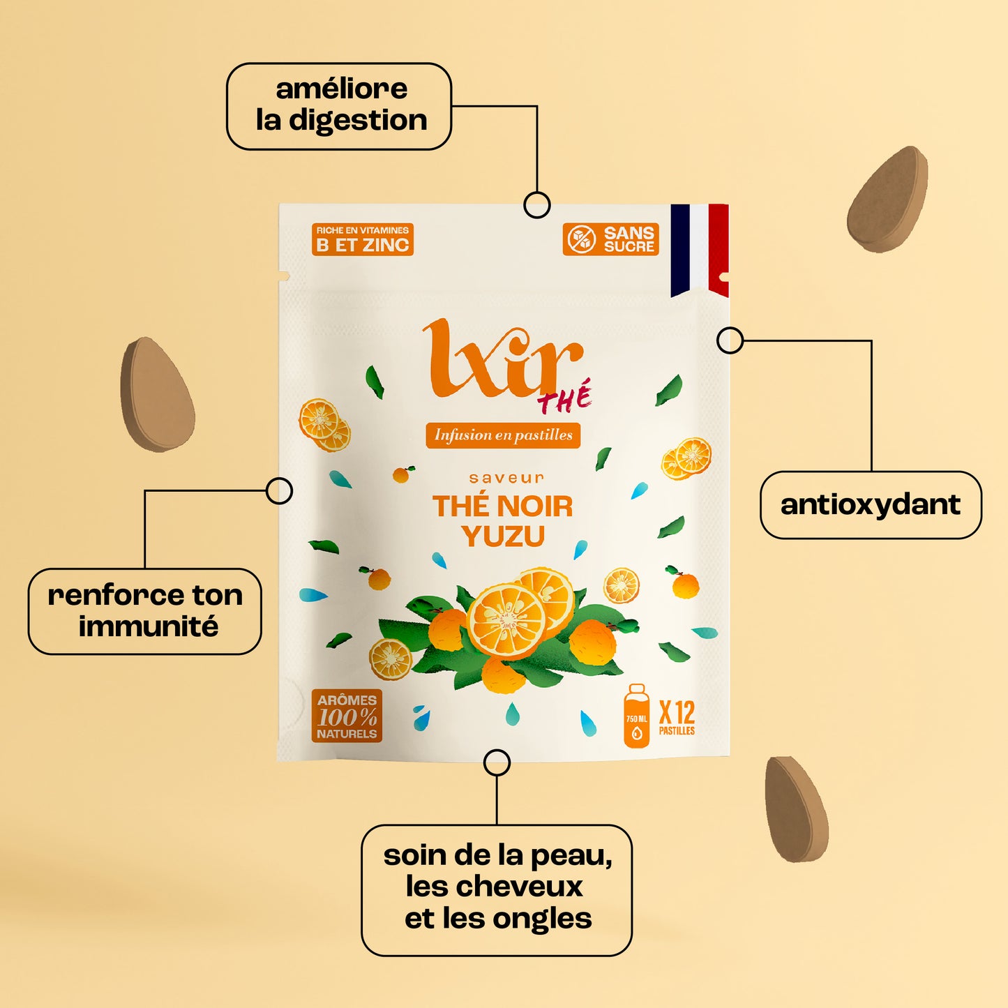 Sachet de 12 LXIR Thé Yuzu
