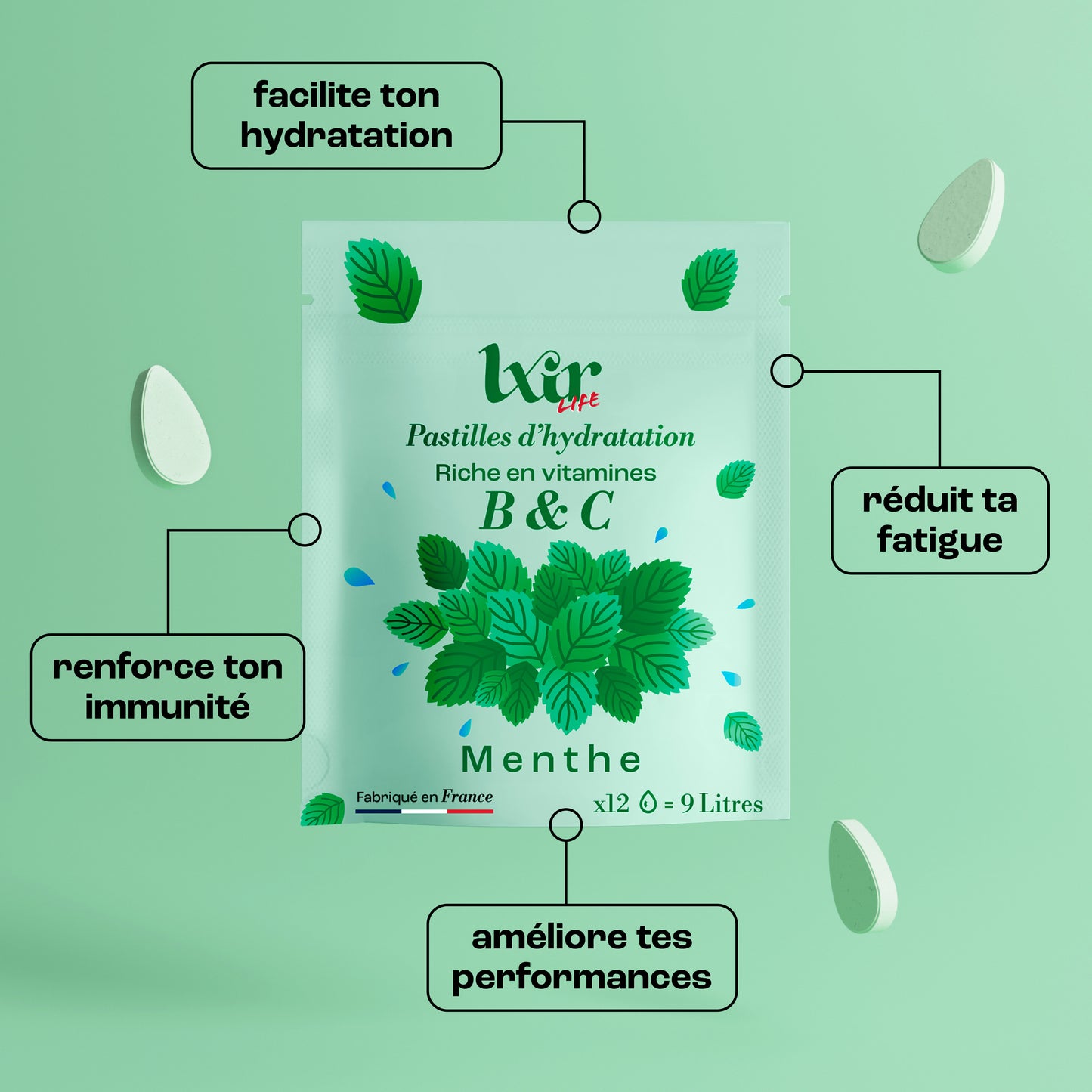 Sachet de 12 LXIR Life Menthe