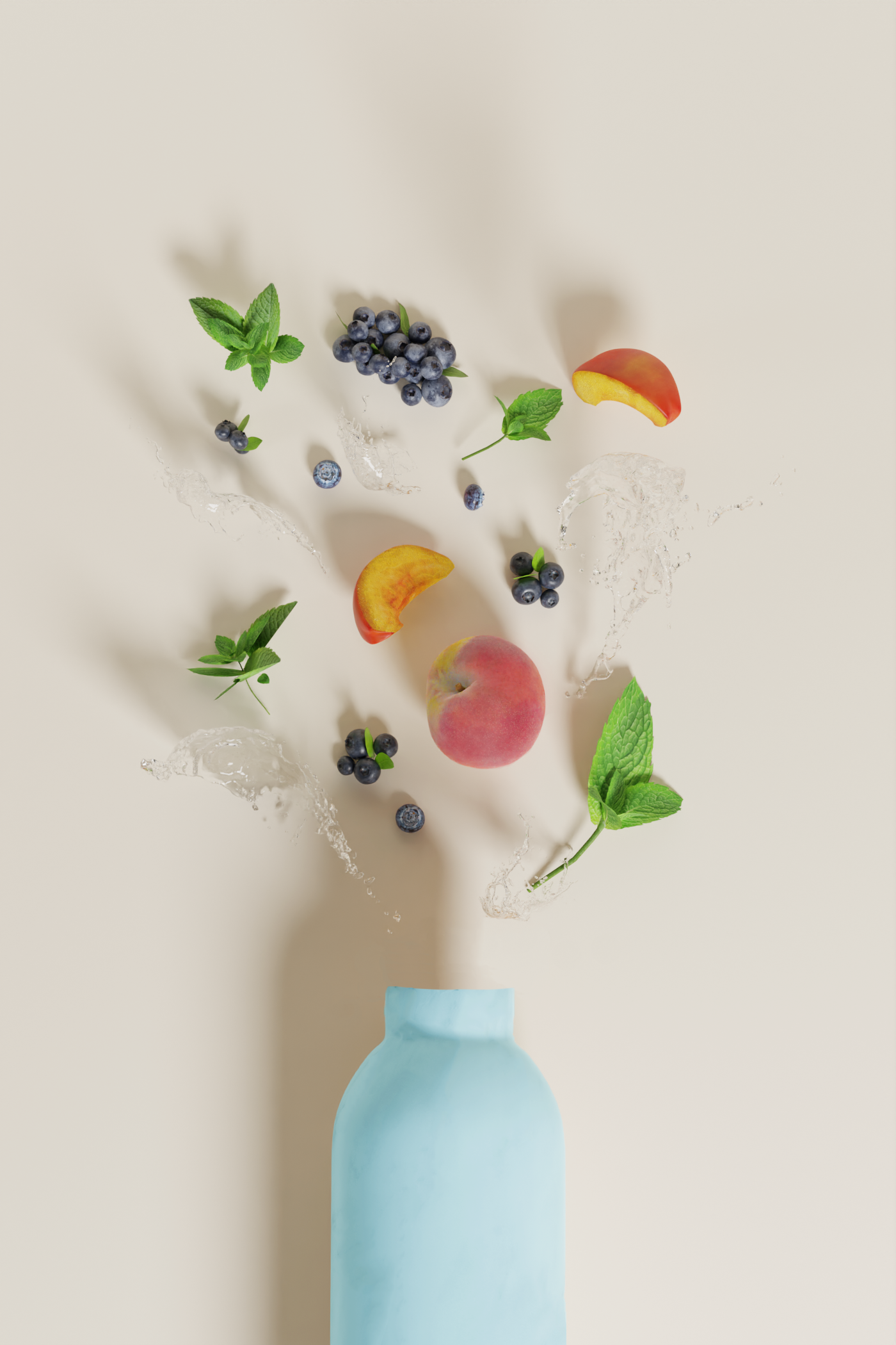 Gourde pour aromatiser l'eau et boire plus
