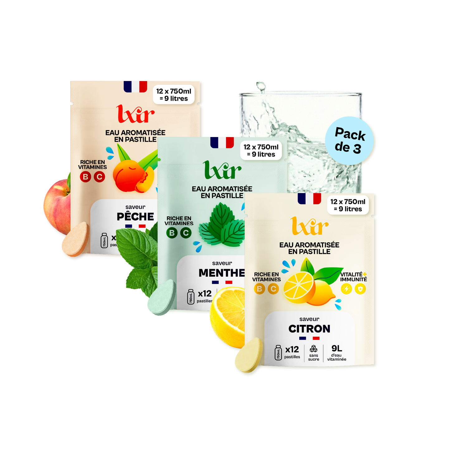 Coffret - Citron Pêche Menthe