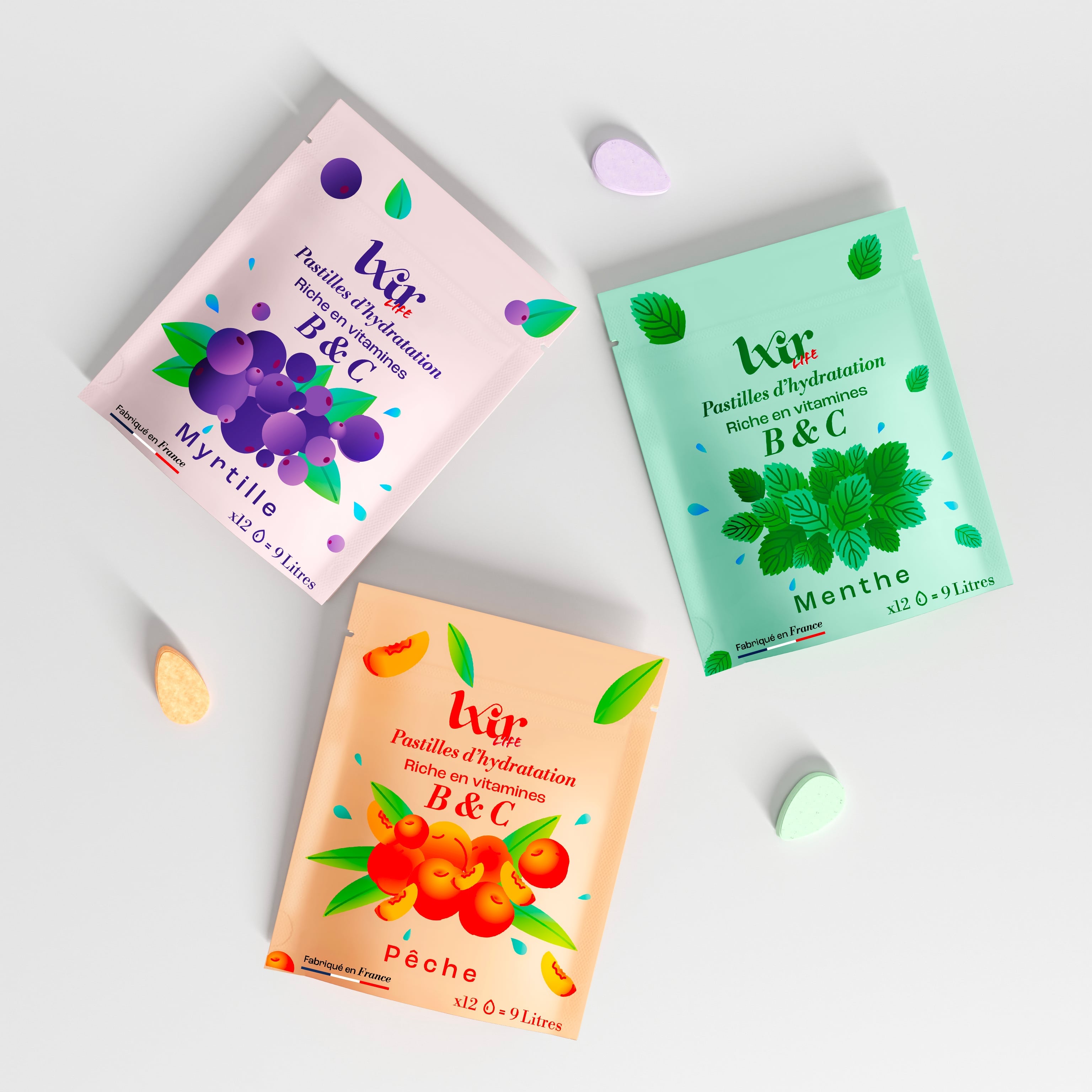 LXIR - Pastille eau aromatisée naturelle sans sucres – LXIR Drink