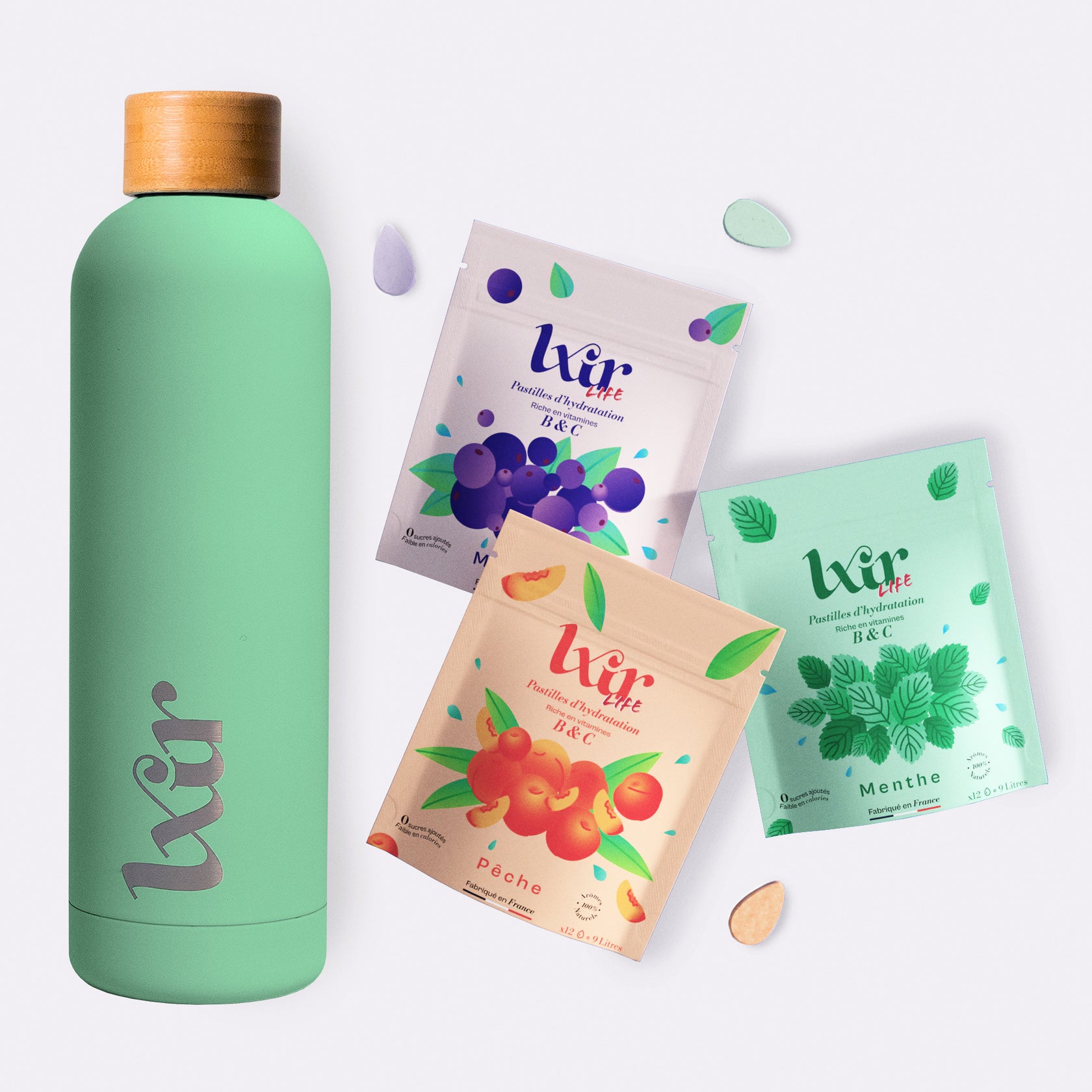 LXIR - Pastille eau aromatisée naturelle sans sucres – LXIR Drink