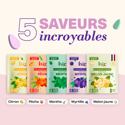 Coffret Découverte 3 sachets + 1 gourde Vert LXIR