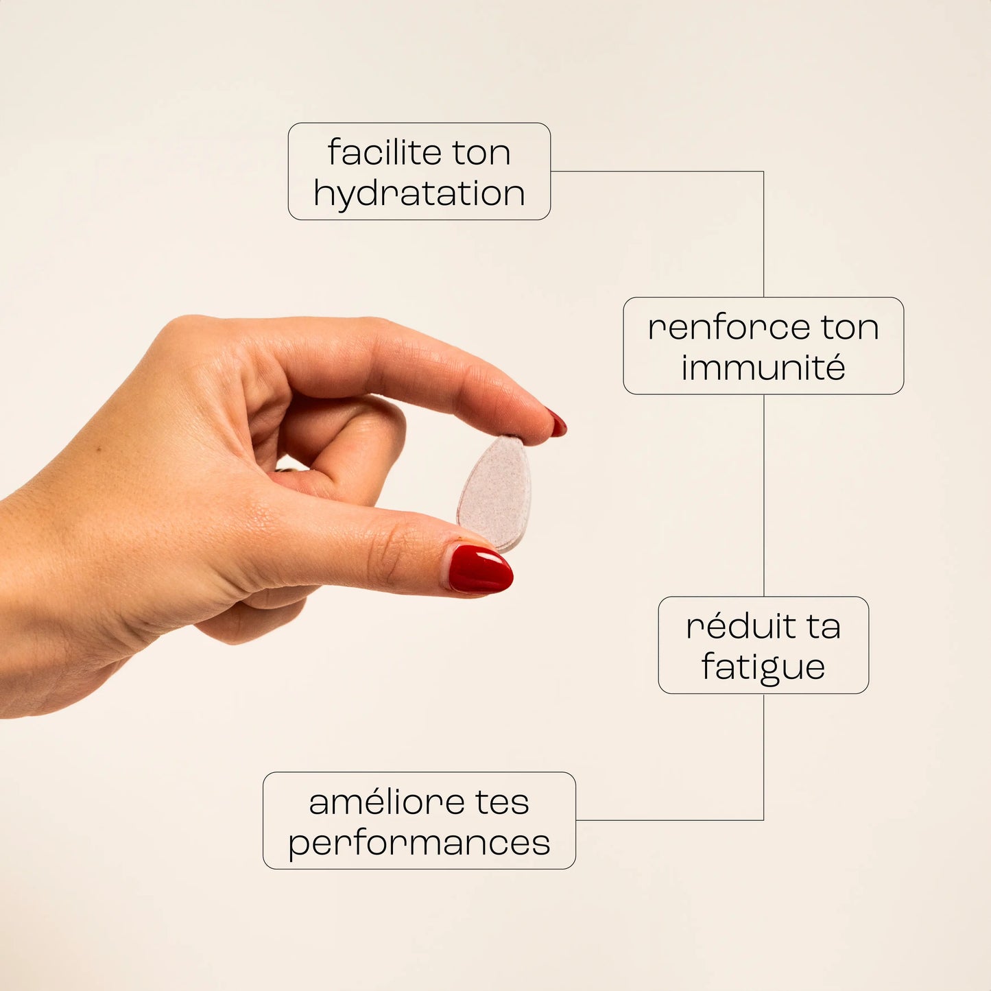 Pastille pour une boisson anti-gueule de bois pharmacie