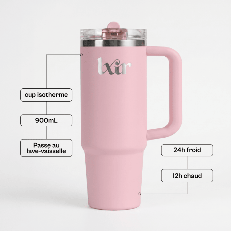 Cup 900 ml lxir drink, photo vue visuel du cup 900 ml en illustration