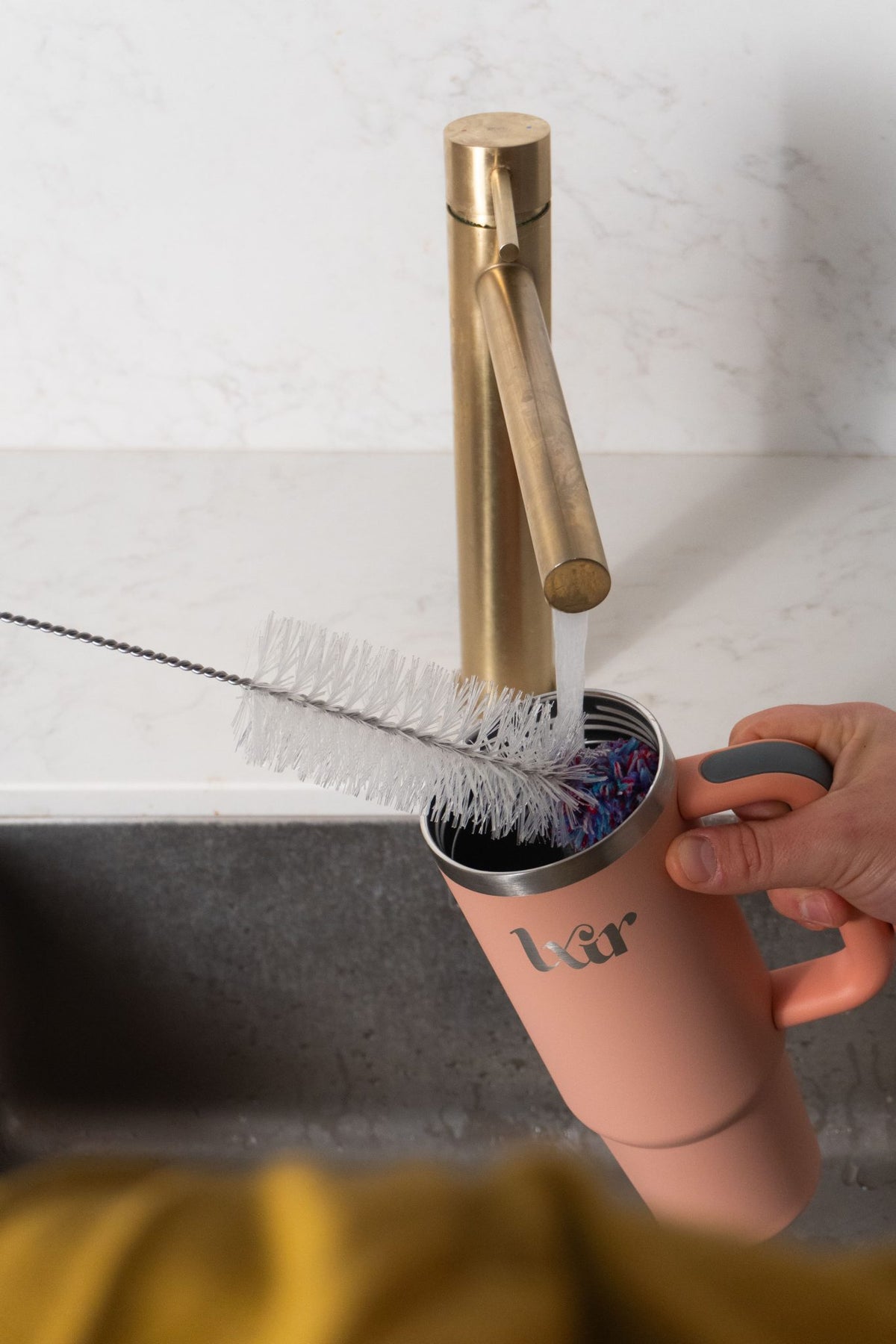 goupillon nettoyant gourde lxir drink brosse nettoyez facilement efficacement visuel